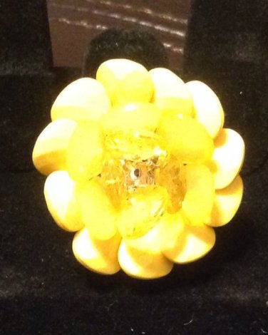 Yellow Sunflower Ring