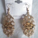 Gold Leopard Earrings