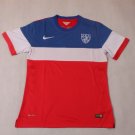 HIGH QUALITY USA AWAY JERSEY FIFA WORLD CUP BRAZIL 2014 US SOCCER TEAM RED STYLE.