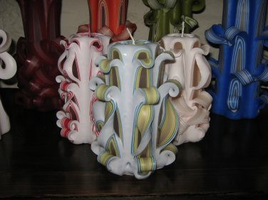 Homemade Dip&Carve Candle 7"