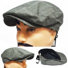 NEW LIGHT WEIGHT SUMMER CRUSH-ABLE NEWSBOY IVY CAP SNAP BUTTON GOLF HAT 1804