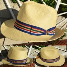 CLASSIC PANAMA SUMMER CASUAL STRAW WIDE BRIM FEDORA INDIANA PORK PIE HAT CAP NTW