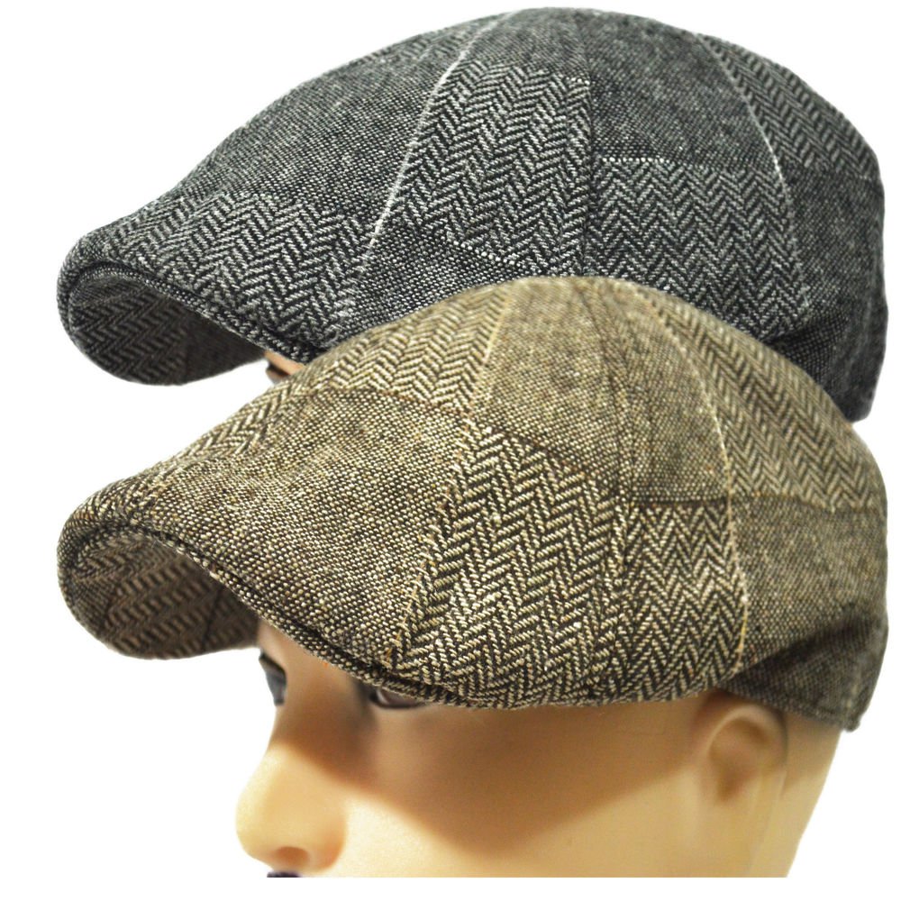 Hats & Caps, Men's Hats & Caps, Newsboy Caps,Mens Flat DuckBill Hat Newsboy  Driving Cap 57-60CM Elastic Size 5 Colors - 89325_navy - C…