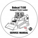 Bobcat Compact Track Loader T180 Service Manual 531460001-531560001 CD