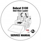 Bobcat Skid Steer Loader S100 Service Repair Manual AB6411001-Above CD