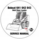 Bobcat Skid Steer Loader 641 642 643 Service Repair Manual CD