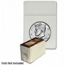 BCW - Half Dollar Foam Inserts for Display Slabs, No Slabs, White - 25 pk