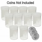 Round Large Dollar Coin Storage Tubes 38mm by BCW 10 pack