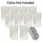Round Large Dollar Coin Storage Tubes 38mm by BCW 10 pack