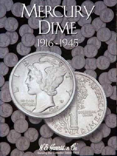H.E. Harris - Mercury Dimes Folder 1916-1945