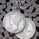 H.E. Harris - Mercury Dimes Folder 1916-1945