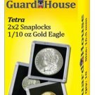Guardhouse - 2x2 1/10 oz AGE (16.5mm) Tetra Snaplock, Coin Holders, 10 per box