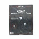 Black Slotted Paper Pages for 2x2 Coin Holders, 10 pages by BCW