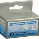 10 Lighthouse Direct Fit Coin Capsule Holders for Penny/Cents, 19mm