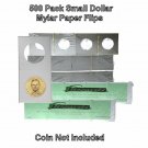 500 Cardboard/Mylar 2x2 Coin Holder Flips for Small Dollar 26.5mm, by Guardhouse