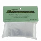2x2 White Block Poly Ziplock Bags, Writeable 2 mil, 50 pack