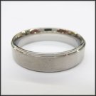 Stainless Steel Stamped High Polished Edge Ring 6mm