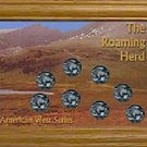 The Roaming Herd, American West Series Solid Oak Frames 5x7