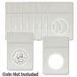 BCW - Quarter Foam Inserts for Display Slabs, No Slabs, White - 10 pk