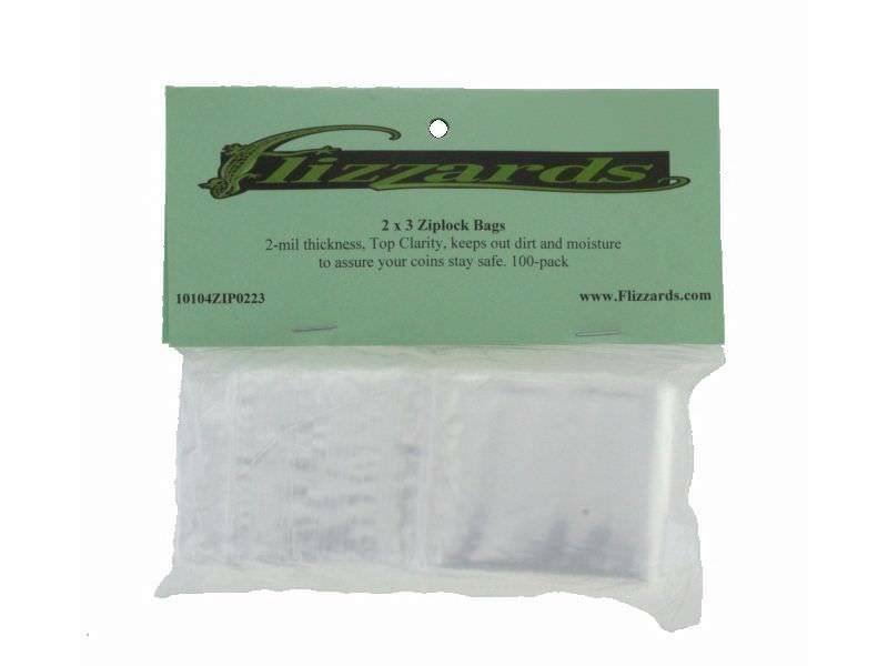 25 2x3 Small Recloseable Ziplock Clear Poly Bags, 2 mil - 2010425