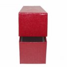 9x2x2 Red Storage Box with 100 Dime Paper Coin Holders/Flips by Guardhouse