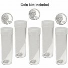 Round Nickel Coin Storage Tubes 21mm by BCW 5 pack