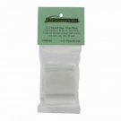 2x2 White Block Poly Ziplock Bags, Writeable 2 mil, 25 pack
