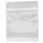 2x2 White Block Poly Ziplock Bags, Writeable 2 mil, 25 pack