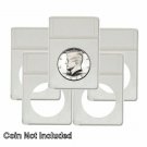 BCW - Half Dollar Foam Inserts for Display Slabs, No Slabs, White - 5 pk