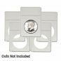 BCW - Half Dollar Foam Inserts for Display Slabs, No Slabs, White - 5 pk