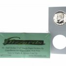 50 Cardboard/Mylar 2x2 Coin Holder Flips for Half Dollar 30.6mm, by Guardhouse