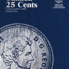 Canada 25 Cents No. 5, 2001-2009, Whitman Coin Folder