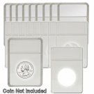 BCW - Display Slab with Foam Insert-Combo, Quarter White, 10 pack