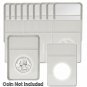BCW - Display Slab with Foam Insert-Combo, Quarter White, 10 pack