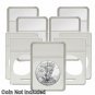 BCW - Display Slab with Foam Insert-Combo,American Silver Eagle White, 10 pack