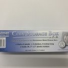 9x2x2 Blue Plastic Storage Box for 2x2 Holders & Flips with Dividers, Whitman