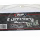 BCW Currency Sleeves - Regular Bill, 100 pack