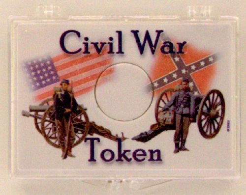 Civil War Soldiers - Token 2x3 Snap Lock Coin Holder, 3 pack