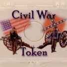 Civil War Soldiers - Token 2x3 Snap Lock Coin Holder, 3 pack