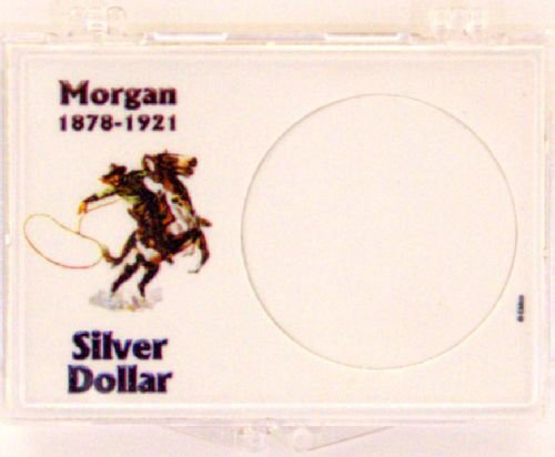 Morgan Silver Dollar, 2x3 Snap Lock Coin Holder, 3 pack
