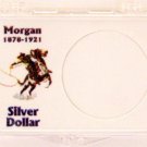 Morgan Silver Dollar, 2x3 Snap Lock Coin Holder, 3 pack