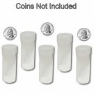 Round Quarter Coin Tubes Storage 24mm by BCW 5 pack