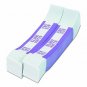 Self Sealing Currency Straps, Money Bands, $2000, Violet 1000 pack