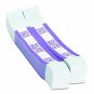 Self Sealing Currency Straps, Money Bands, $2000, Violet 1000 pack
