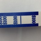 Currency Straps - Self Sealing Money Bands, $100 Blue, 1000 pack, by NF String
