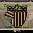 2010 Lincoln 2x3 Snap Lock Coin Holder Display, Preserving the Union, 3 pack