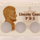 Lincoln Cents P, D & S 2x3 Snap Lock  Coin Holder, 3 pack