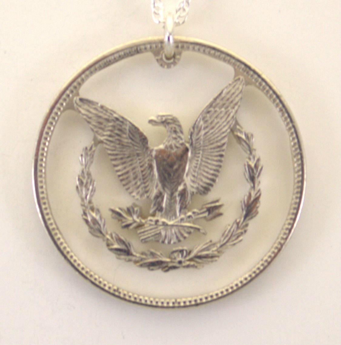 Morgan Dollar Reverse, Cut-Out Coin Jewelry, Necklace/Pendant