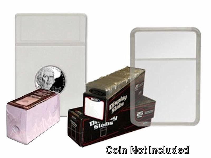 BCW - Display Slab with Foam Insert-Combo, Nickel White, 25 pack
