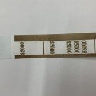 Currency Straps-Self Sealing Money Bands, $5000 Brown, 100 pack, by NF String